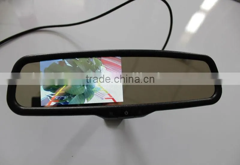 4.3" high resolution car rearview mirror with parking sensors/more functions option