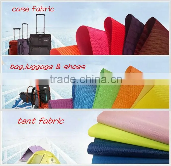 100% polyester pongee fabric for luggage/bag/tent