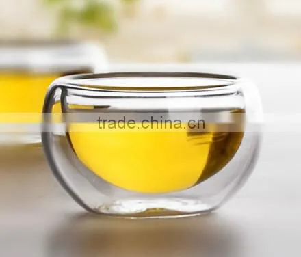 Double Wall Borosilicate Glass 50ml tea shot glass cup