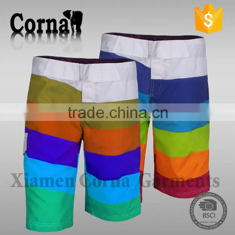 Custom design colorful polyester full sublimation mens board shorts surf swim boardshorts