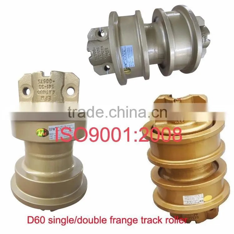 Good quality D60 excavator track bottom roller for undercarriage parts