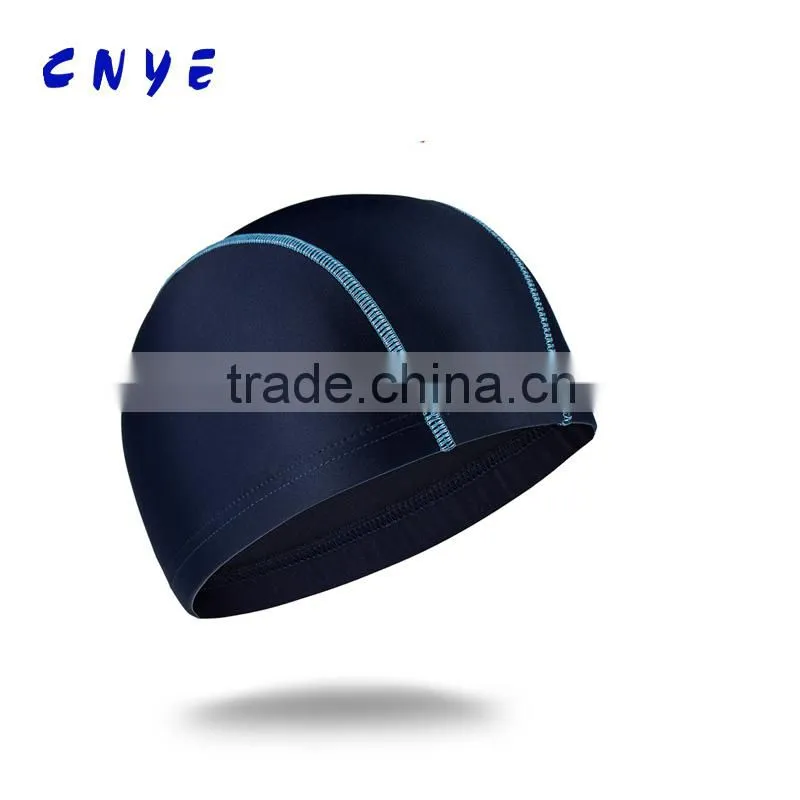 CNYE Fashion swimming caps for men nylon pure color caps breathable and comfortable OEM/ODM wholesale cheap price