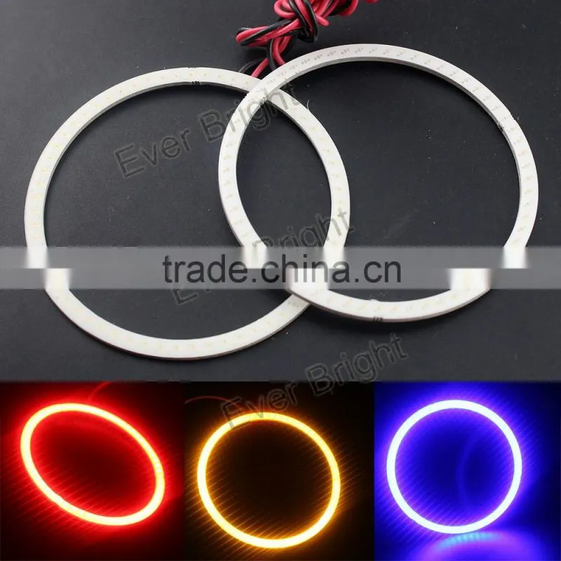 The most popular items car led angel eye cob angel eyes full ring 60mm white yellow blue red