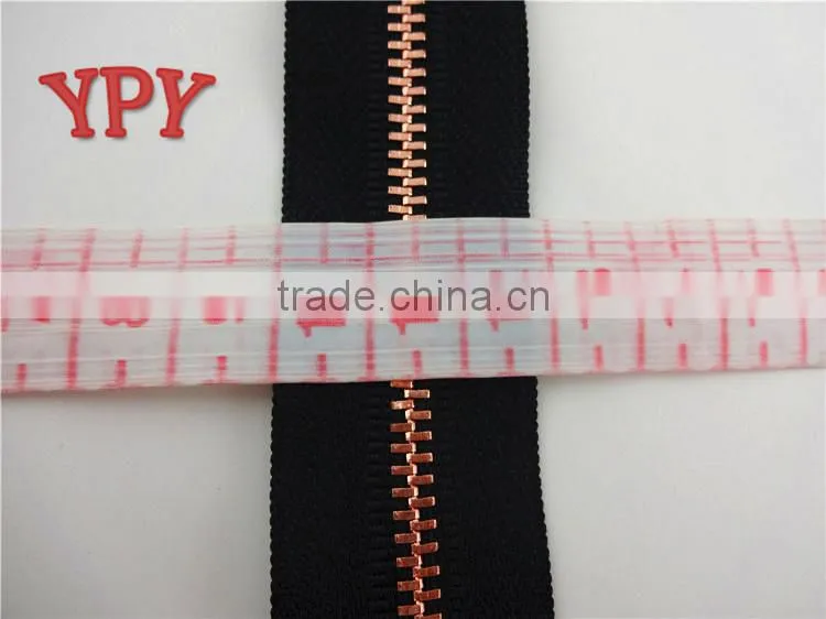 Close End Metal Zipper,Rose Gold Zipper