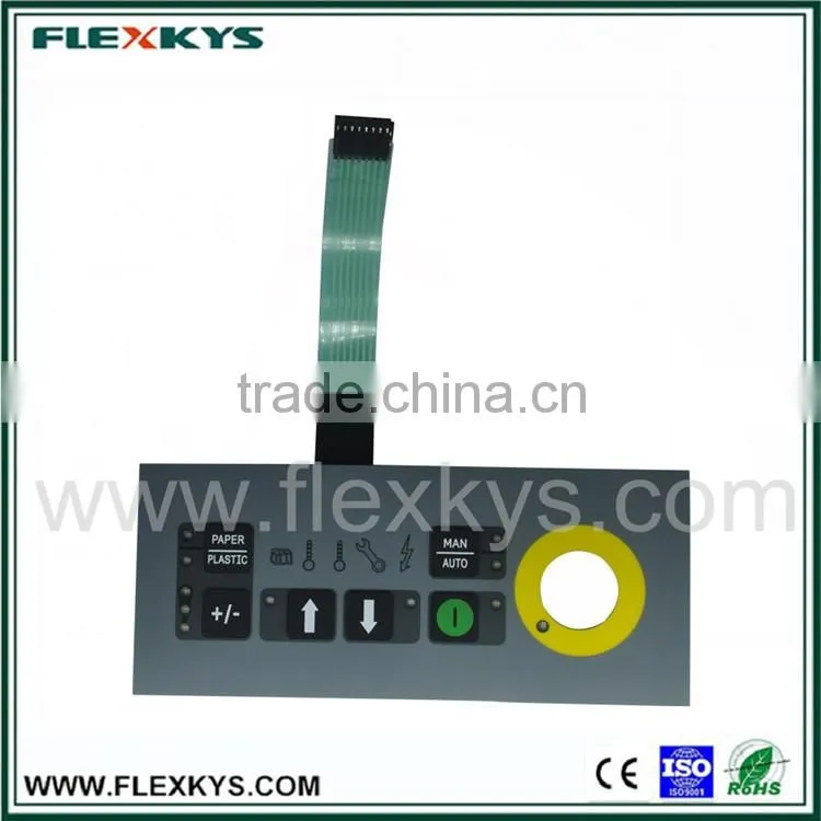Custom-made Metal Dome Rubber Key Membrane Switch with Good Tactility