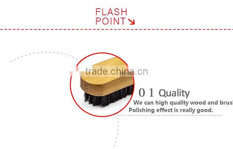 Woodcarving wooden horse hair shoe polish brush