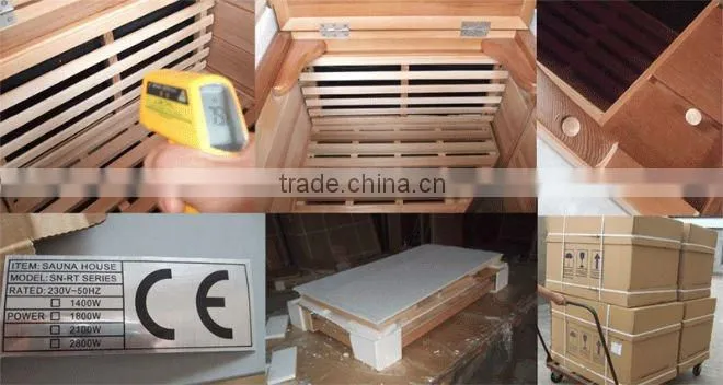 Finland spruce dry sauna shower room