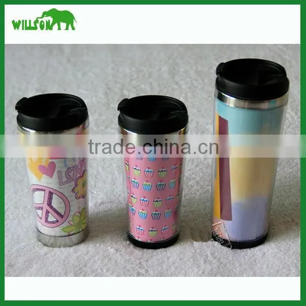 Double wall travel measuring tumbler