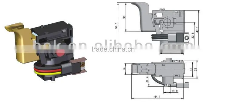 Electric Powet Tool Drill Machine Switches