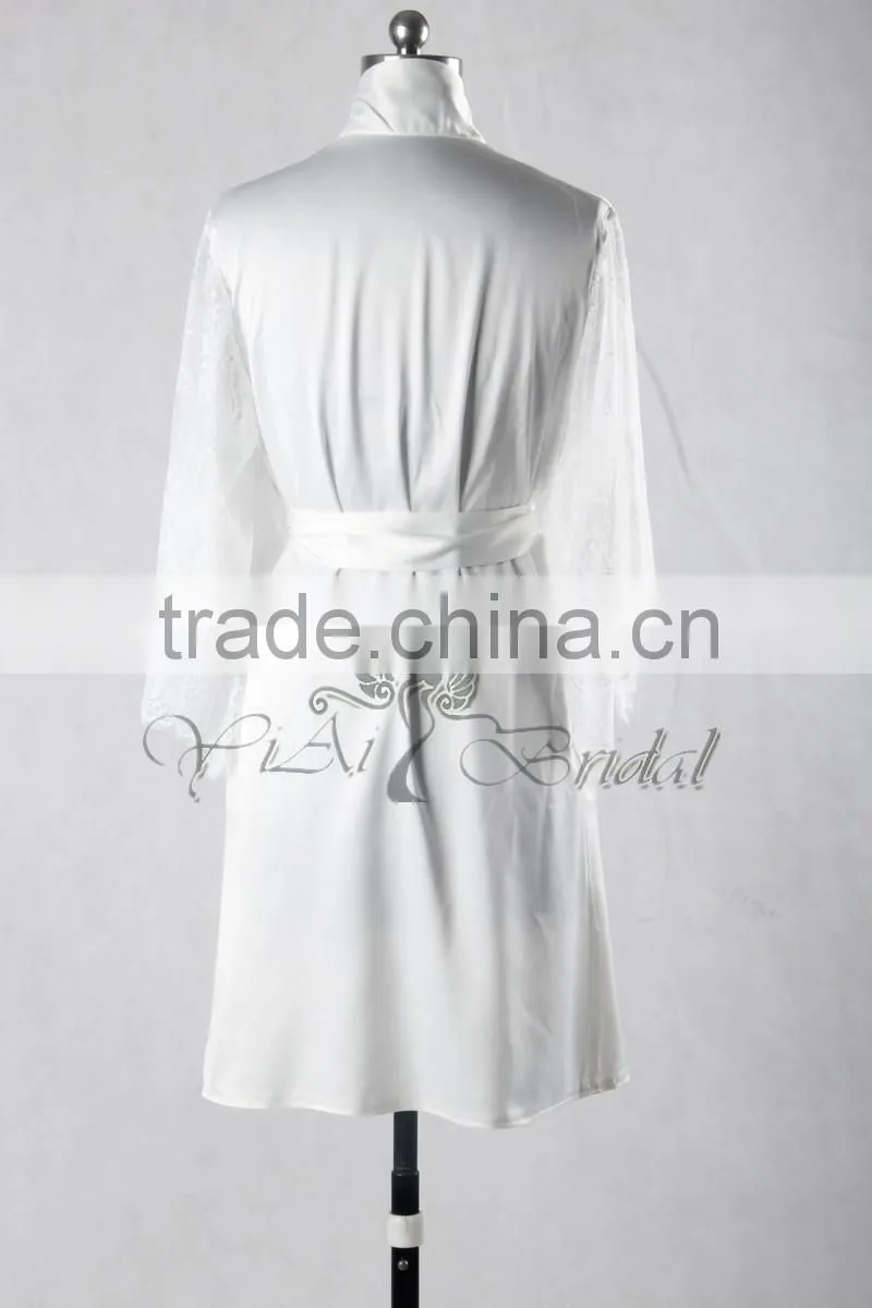 RB006 OEM 2015 wholesale Luxurious silky feel Women's sexy Kimono Robe