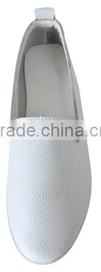 2016 Ladies Loafer Slip on Shoes, Custom White Canvas Slip-on Shoes Wholesale HT-209015A