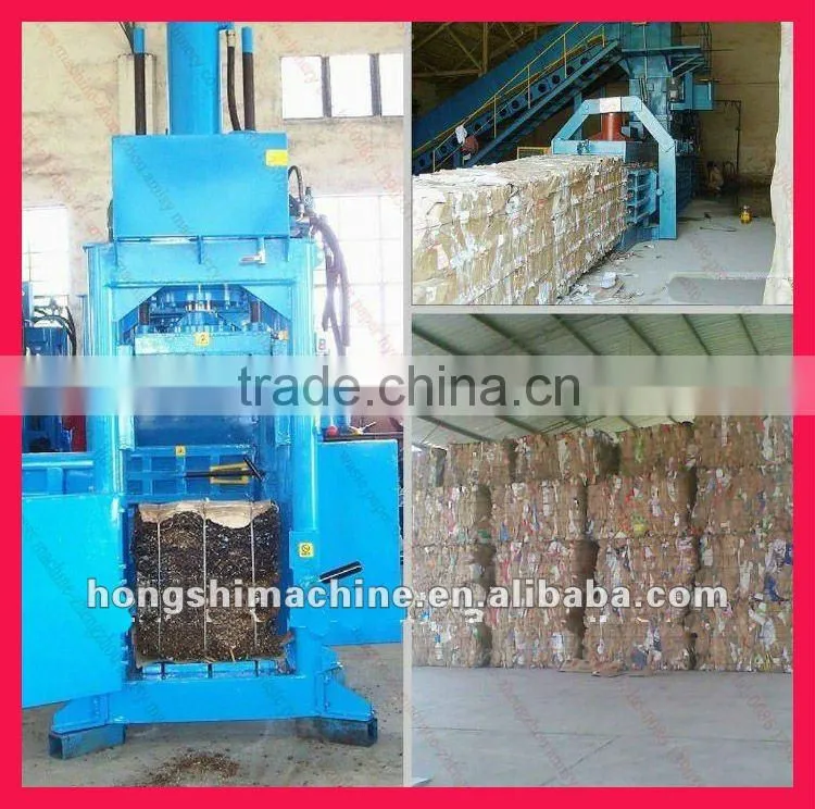 Vertical Hydraulic carton baling machine