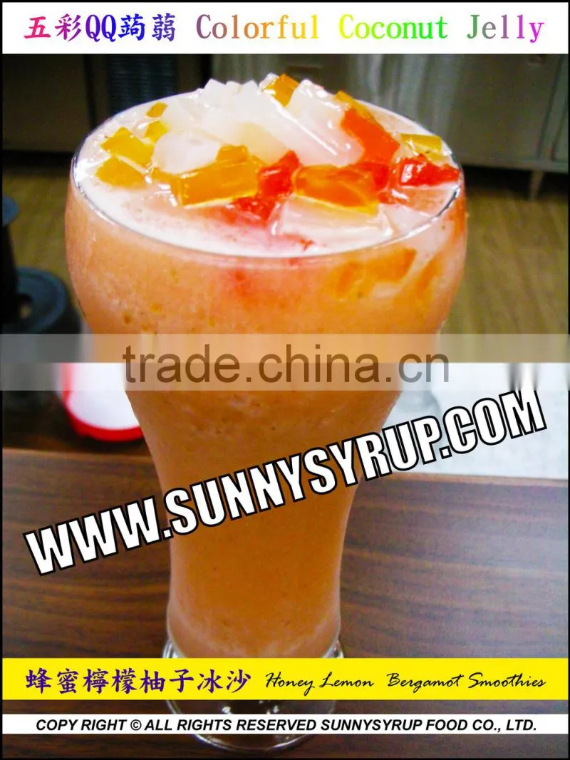 Bubble tea jelly topping