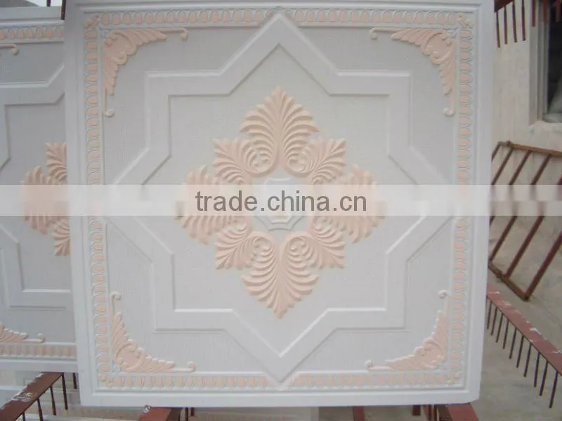 600X600mm thickness 10mm gypsum ceiling tiles from factory