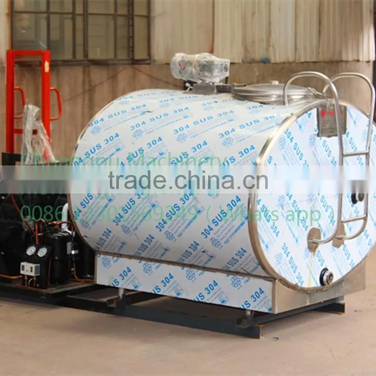 Horizontal Type Milk Chiller Tank