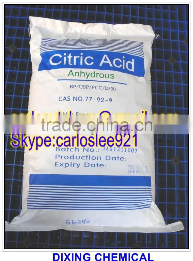 Food Additives Citric Acid Monohydrate / Anhydrous BP98