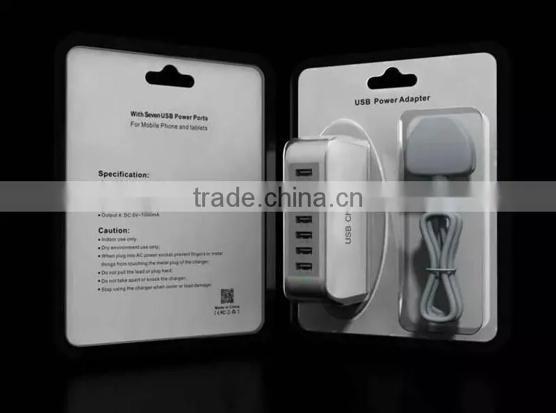 Fast 9.5A 7Ports USB Port Travel Desktop Socket