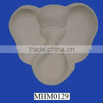 White shell bisque dishware