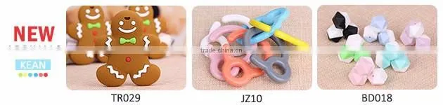 Bulk sale handmade silicone mini cute baby teething fashion accessories toys