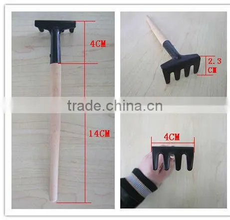 wooden handle rake shovel spade garden tool