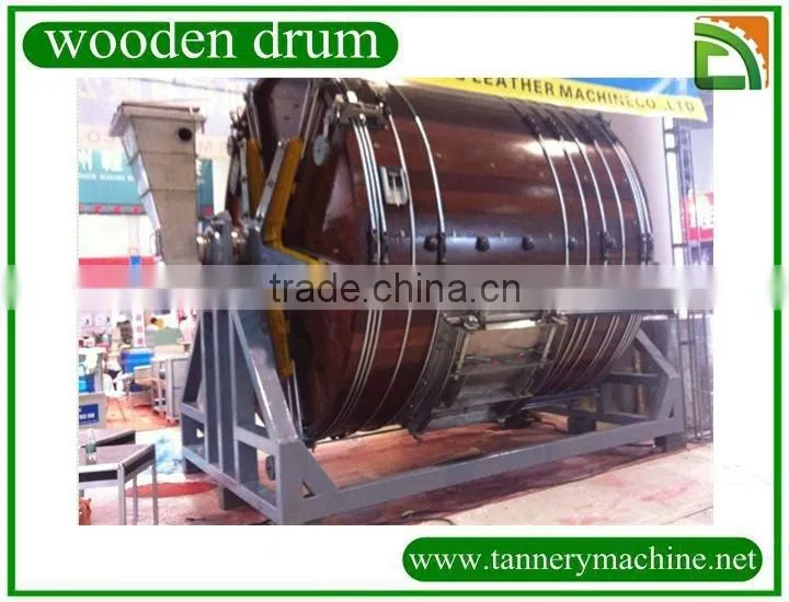 export tannery leather dyeing wooden drum