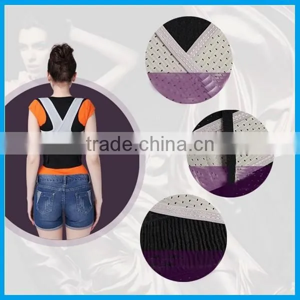 Professional adjustable posture magnetic back straightening support belt