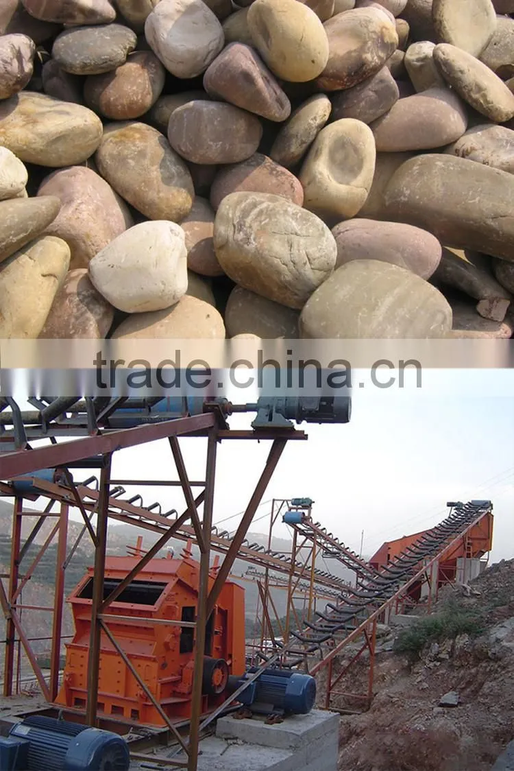 Construction machine/Pebble crusher