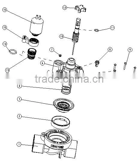 1"inch 12volt plastic Pipe Fittings irrigation solenoid valve