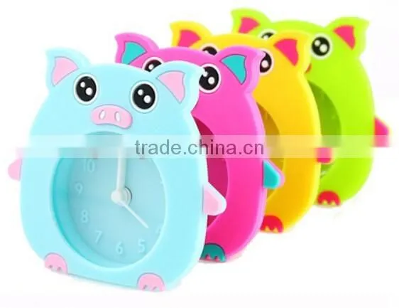 Pig Shape Silicone Alarm Clock