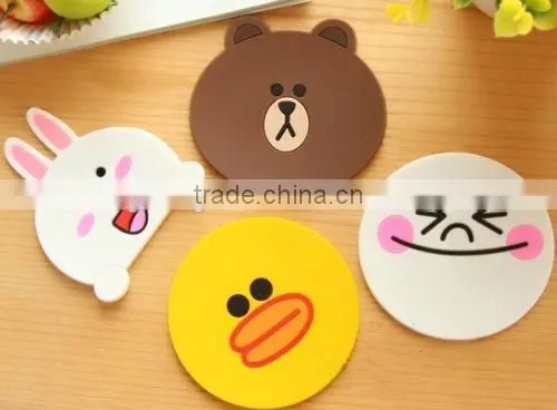 High quality custom silicone place mat drink costers for home