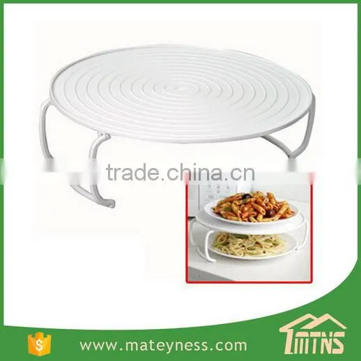 Plate Stacker Lid & Tray Multi-Tasking Kitchen 3 In1 Microwave Tray