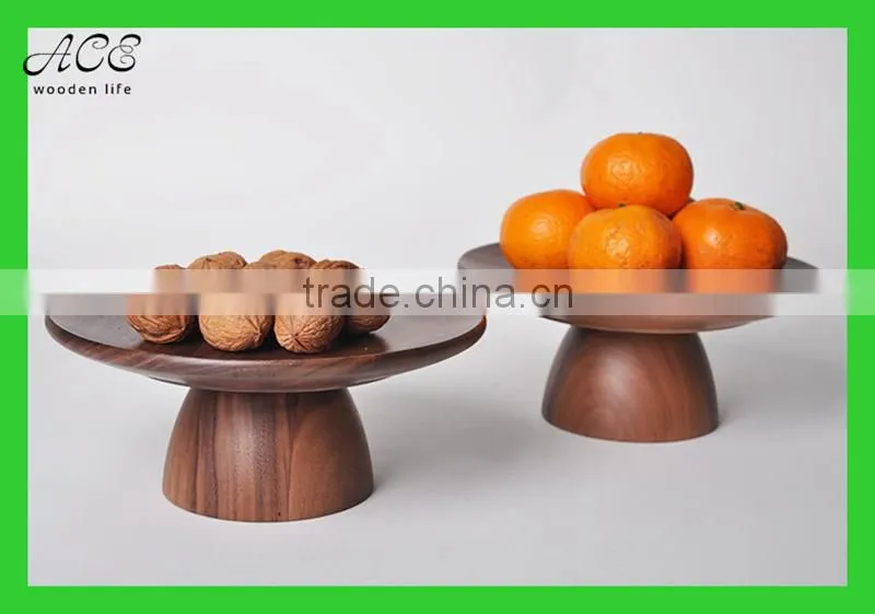 High quality walnut wood food tray