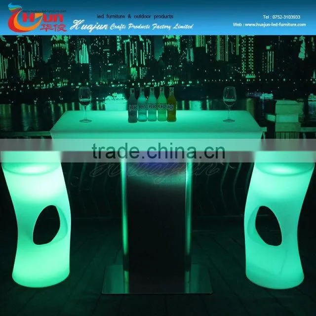 New product!!high tech product RGB color rechargeable waterproof led bar chair/led cube chair
