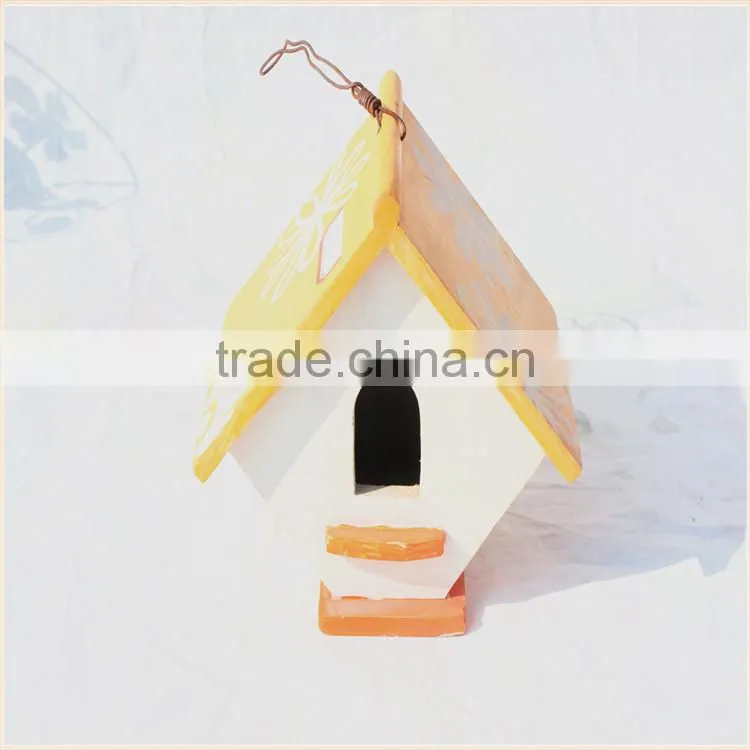Hot sale eco-friendly new unfinished wooden bird house wholesale