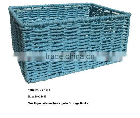 Paper-weave rectangular storage sundries baskets