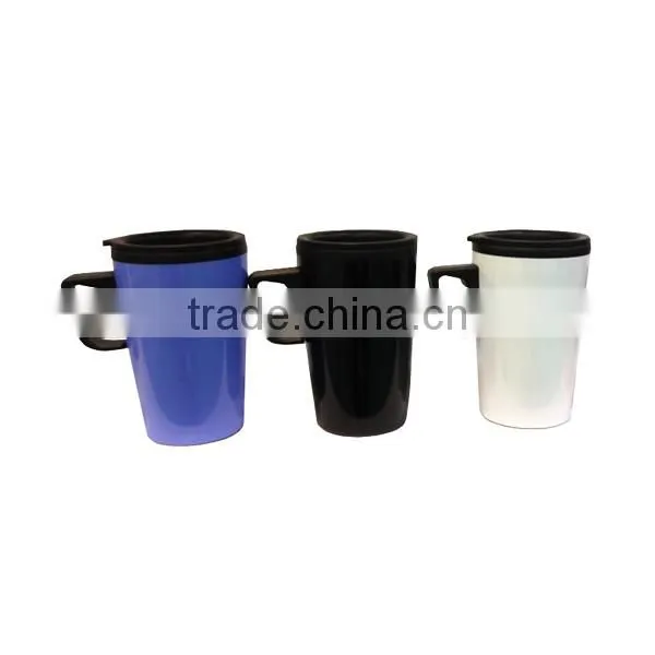 Custom stainless steel coffee mug with handle