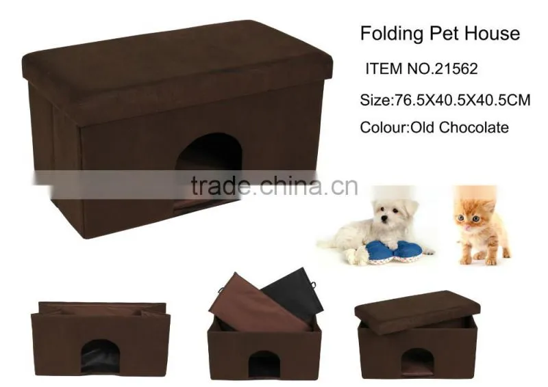 Pet house ottoman , dog and cat folding ottoman , pet ottoman