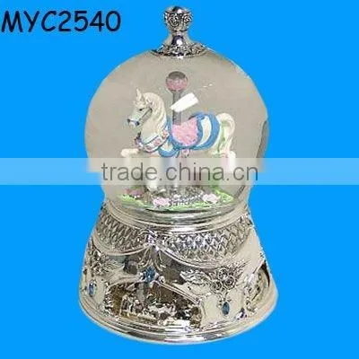 Collectible resin crafts musical carousel