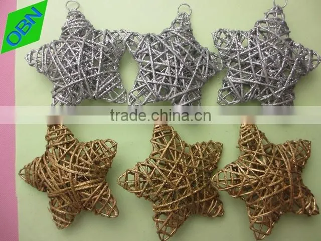Decorating christmas stars christmas decorations wicker star
