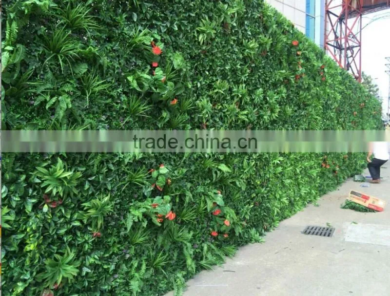 Outdoor artificial green wall green fence for sale