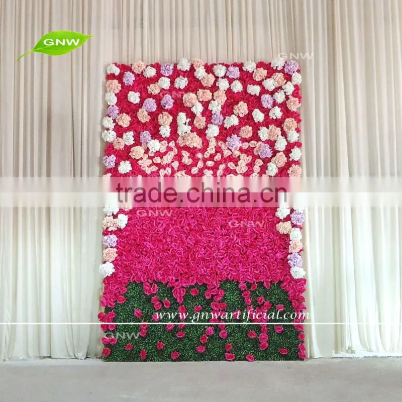 GNW FLW1605001-M wholesale artificial flower wall for wedding backdrop design