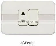 cheap plastic panel 2 gang 2 way hdmi wall panel mounted socket