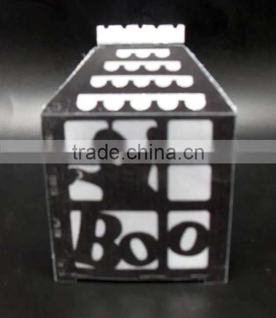 2014 hot sales halloween paper house with LED light party decorations