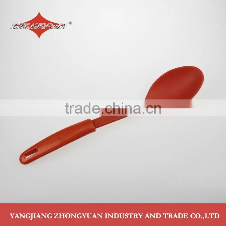 Hot sale unique factory price nylon rice ladle kitchen utensil with long plastic handle