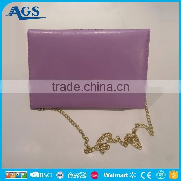 Color brilliant cell phone sling bag for girls in purple