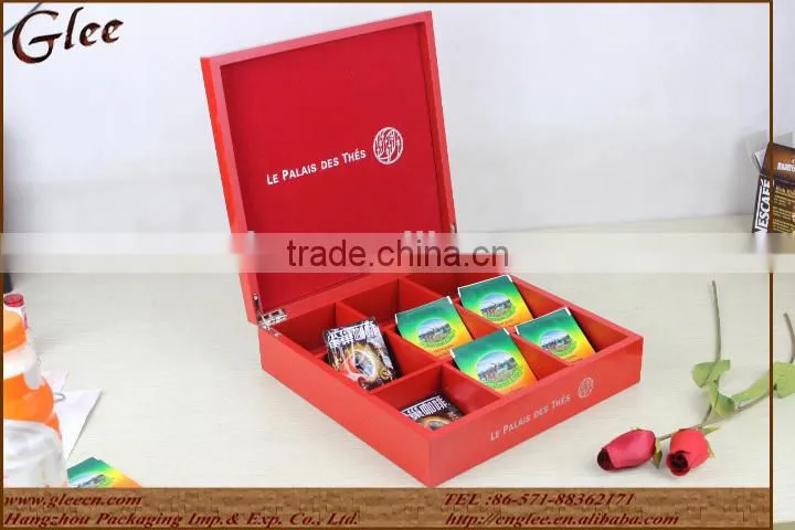 nature wood tea packaging wooden box for tea bag