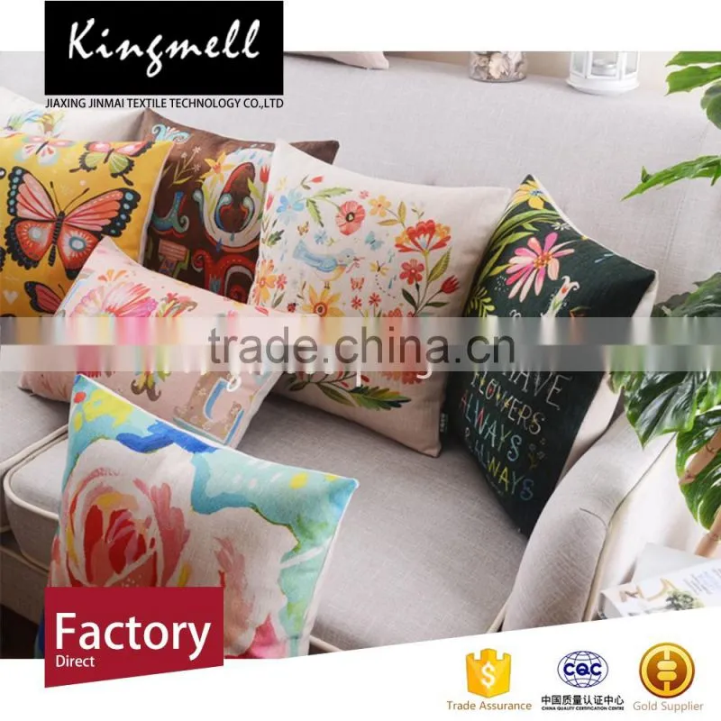China cotton cushion cover manufacturer with personal customization