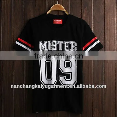 European and American Men's Sports Digital Printing O-Neck Baseball T-shirt