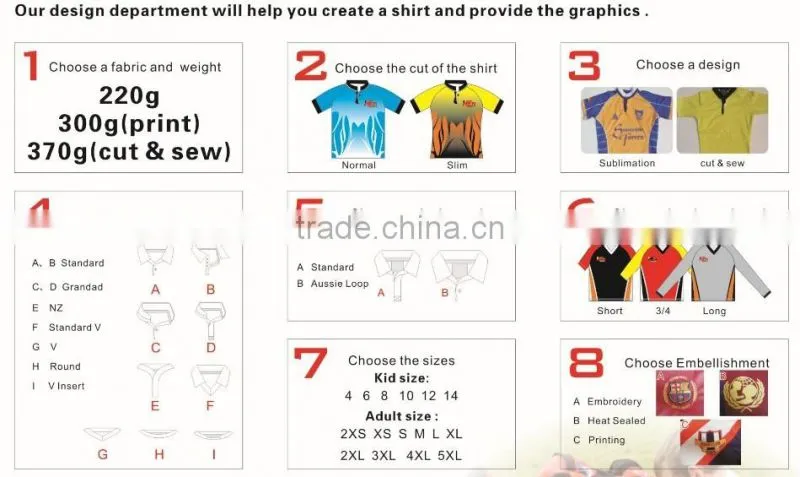 argent color promotional quick dry high quality fashion 100% polyester wholesale customize men's rugby uniforms