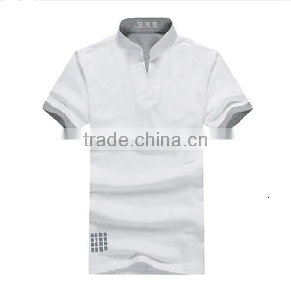 V-neck polo shirt double mercerized cotton polo shirt,polo t-shirt,brand men polo
